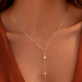 18K Gold Plated Waterproof Stainless Steel Chain Necklace - 7917