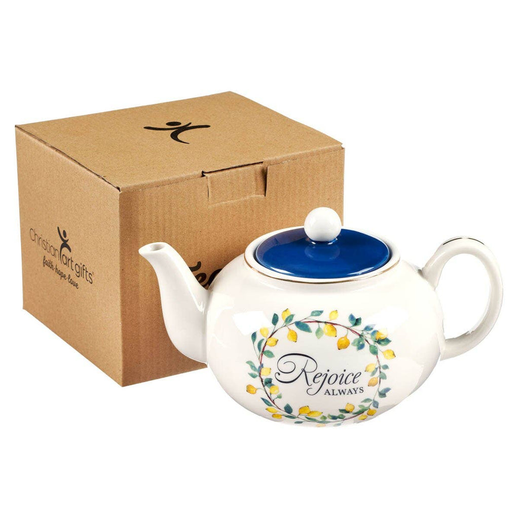 Teapot Lemons Rejoice Always 1 Thess. 5:16