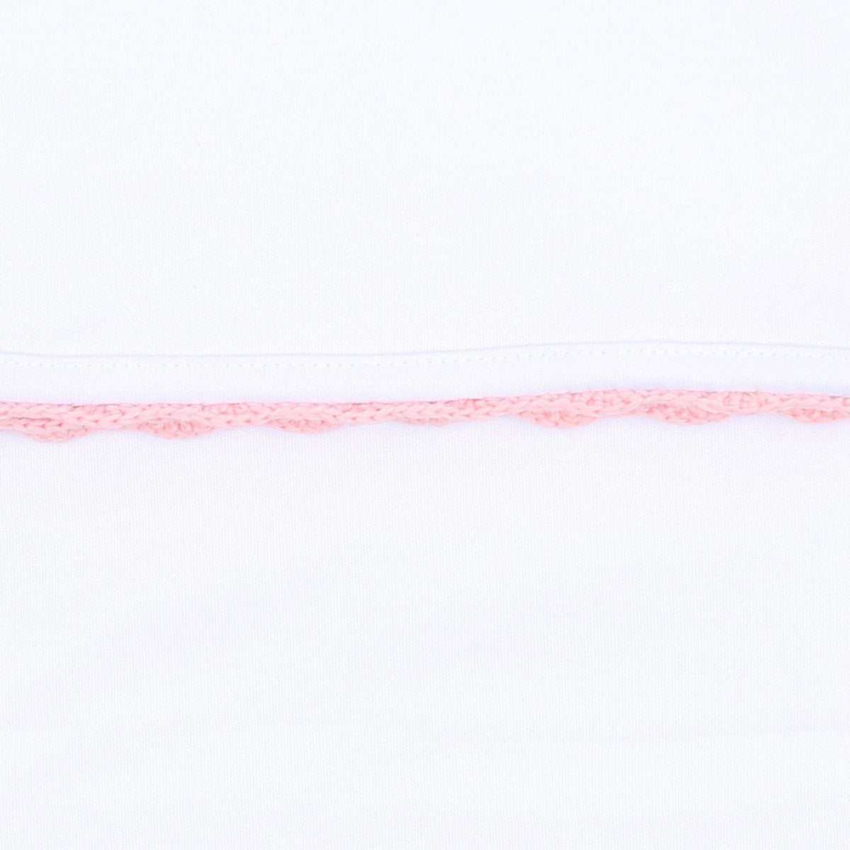 Baby Joy Gown with Pink Crochet Trim