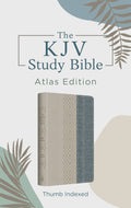 The KJV Study Bible: Atlas Edition: Taupe & Denim Crosshatch