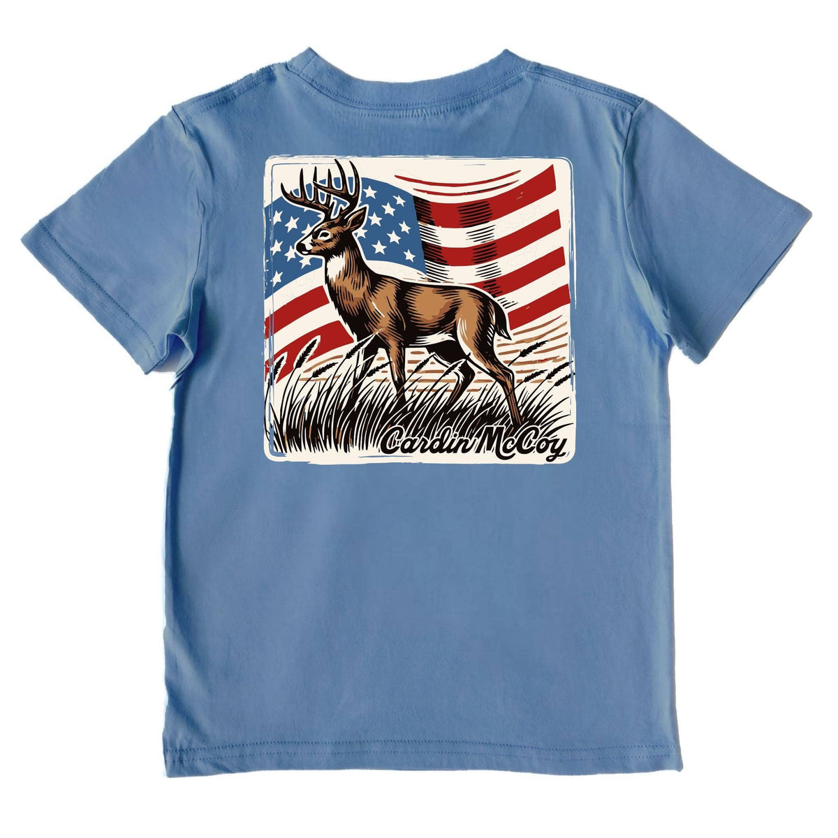 Boys' Vintage Deer Performance Short-Sleeve Tee