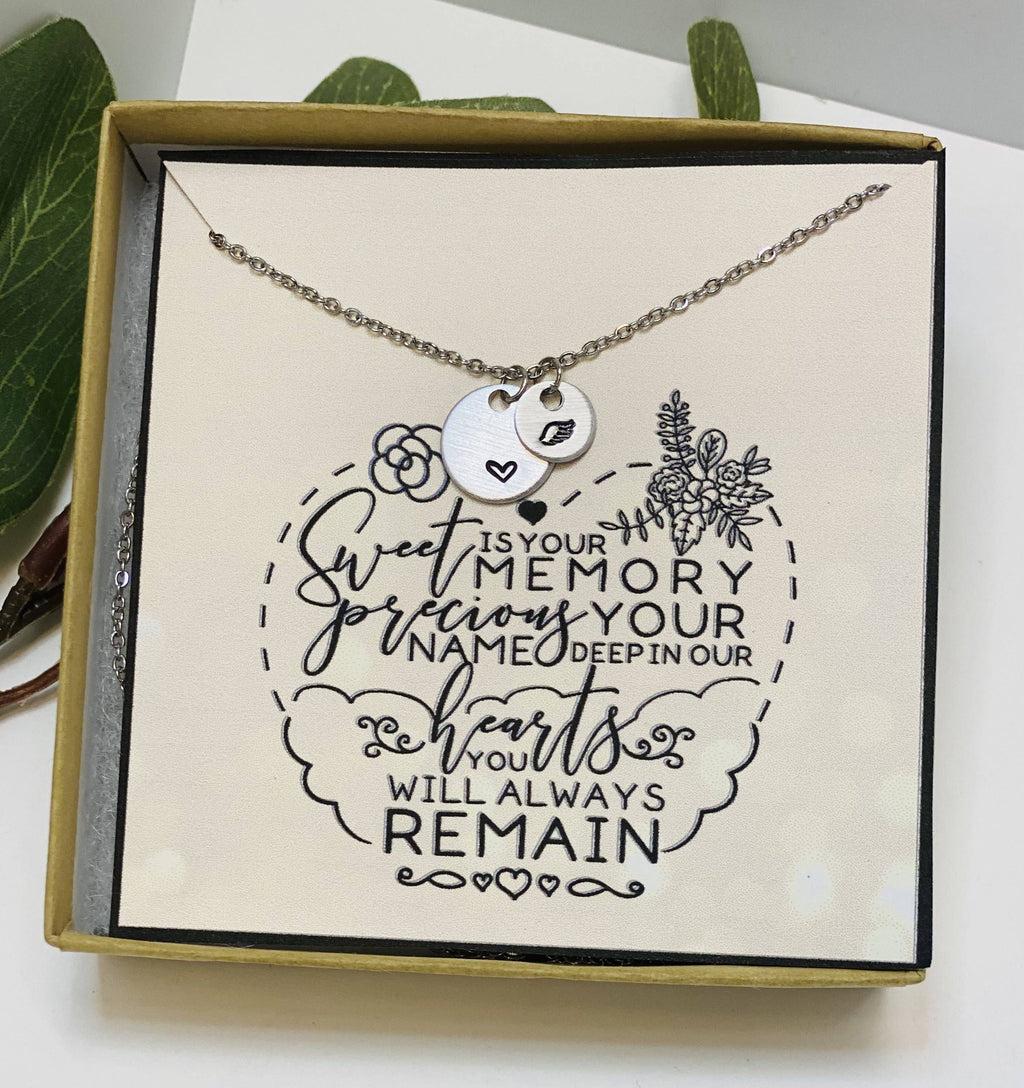 Angel Wing Necklace, Infant Loss Necklace, Miscarriage Gift, Miscarriage Gift Necklace, Sympathy Gift, Grief Gift, Memorial Gift, Loss