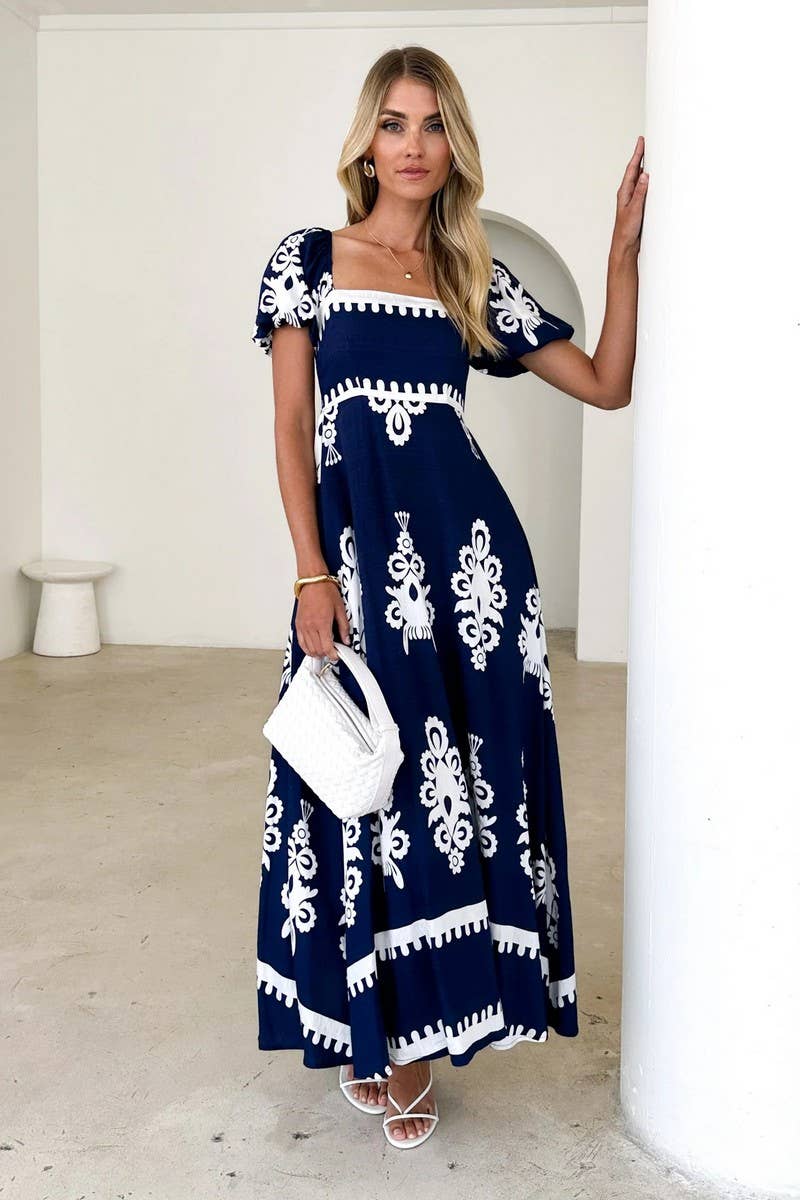 CWDMD5898_SUMMER HOLIDAY PRINT BEACH DRESS