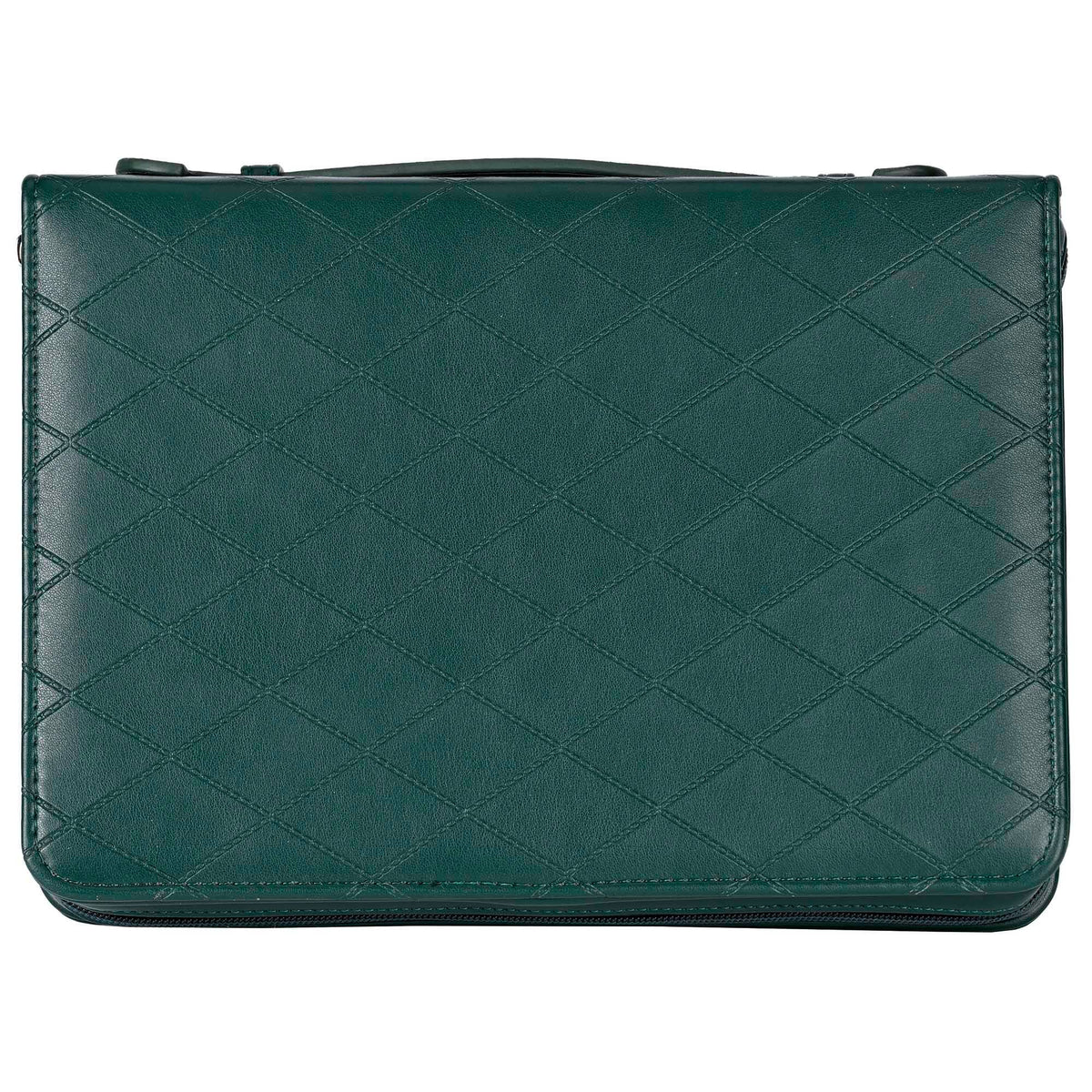 White Dove -Bible Case Quilted Be Still Green XLarge