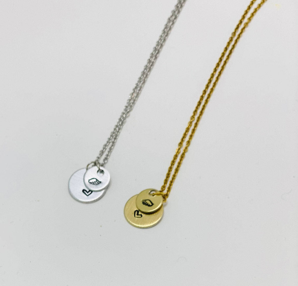 Angel Wing Necklace, Infant Loss Necklace, Miscarriage Gift, Miscarriage Gift Necklace, Sympathy Gift, Grief Gift, Memorial Gift, Loss