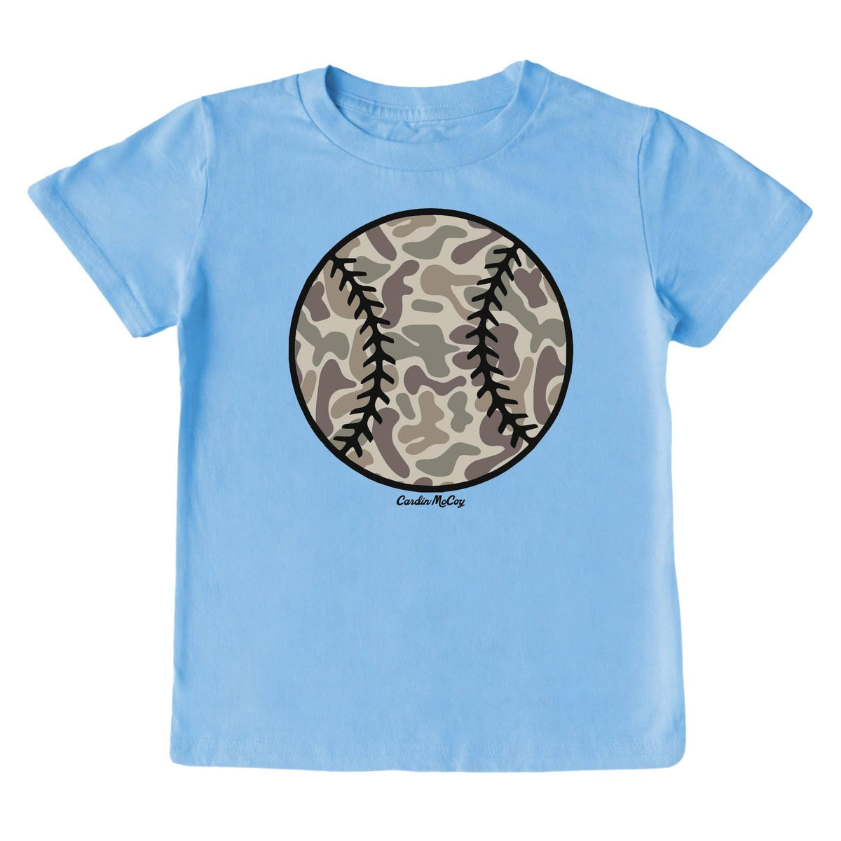 Kids' Camo Baseball Front Short-Sleeve Tee