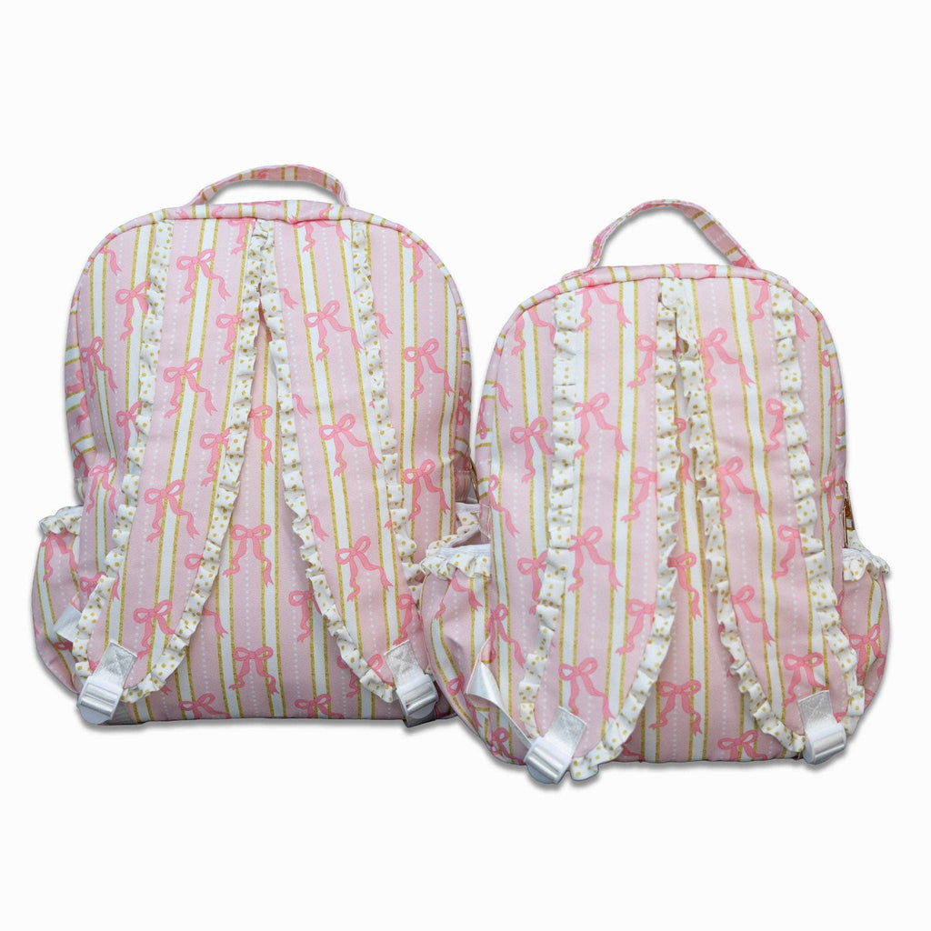 Girls Backpack - Pink Bows