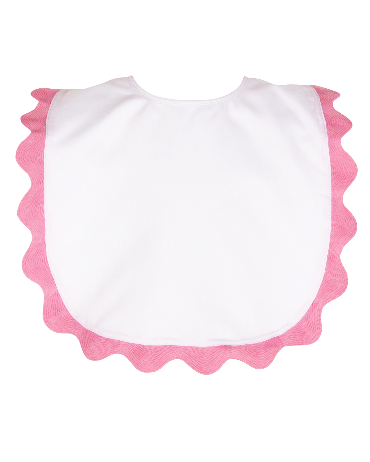 Brooklyn Bib with Pink Ricrac