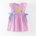 Pencil Bow Stripe Tie Dress | Girls School Outfit