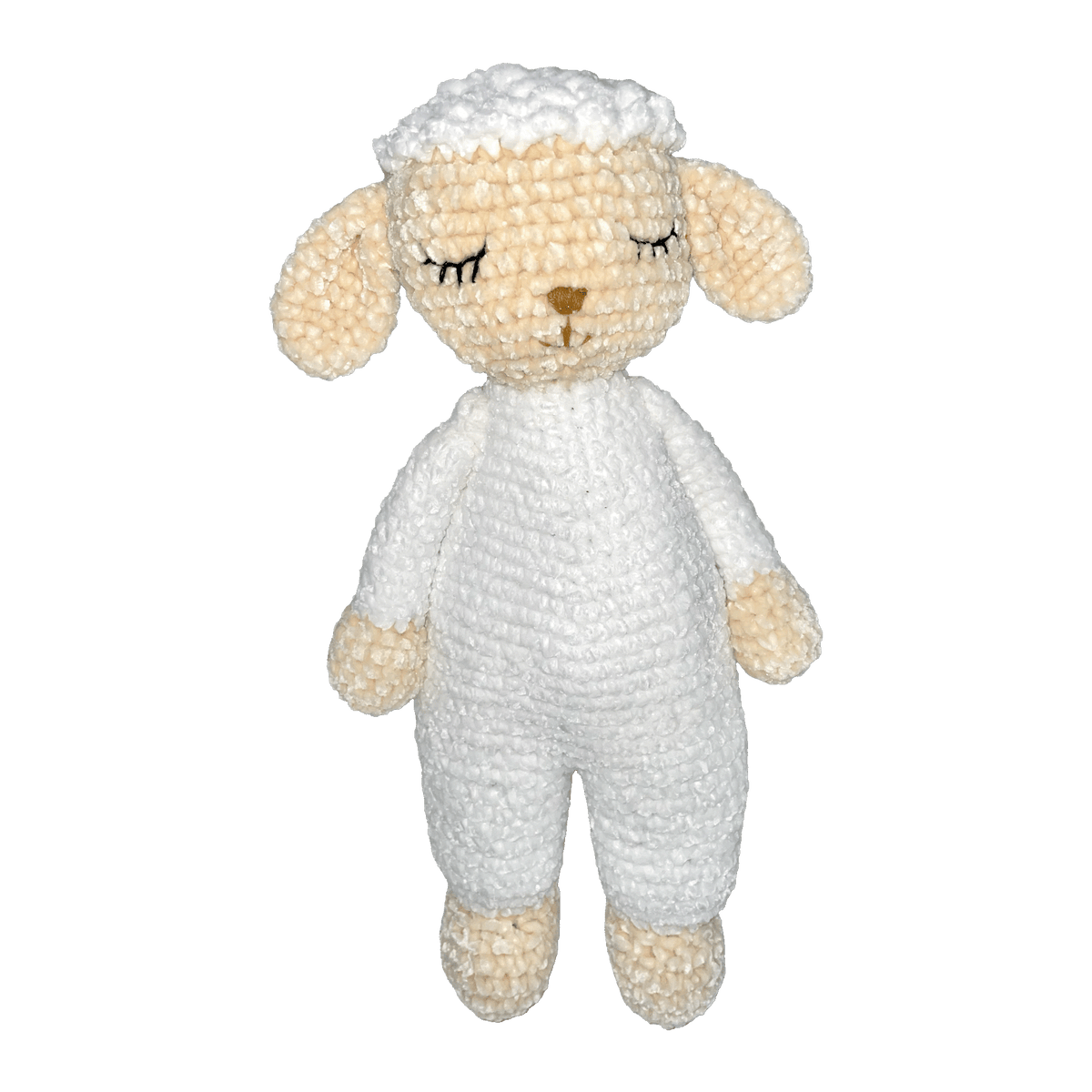 Liesel the Lamb Chenille Crochet Doll
