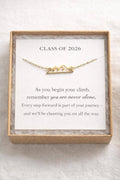 Class of 2026 Graduation Necklace, Mountain Mustard Seed Necklace Gift for Graduate, Faith Based Senior 2026 Gift, High School College Grad