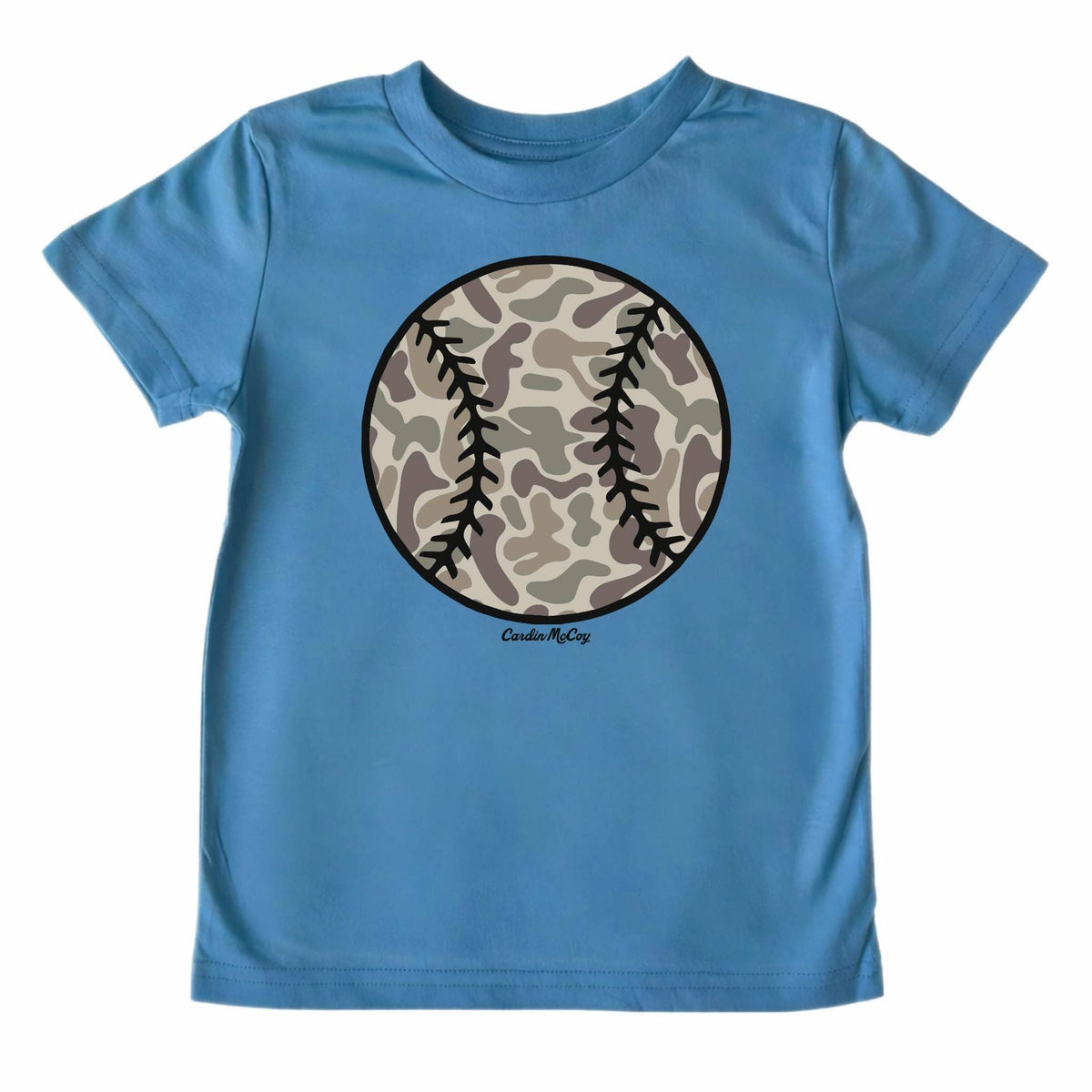Kids' Camo Baseball Front Short-Sleeve Tee