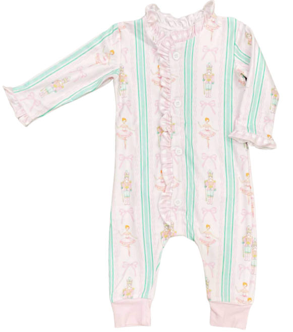 Christmas 2025 Pajamas - Baby Ruffle Buttflap  - Nutcracker