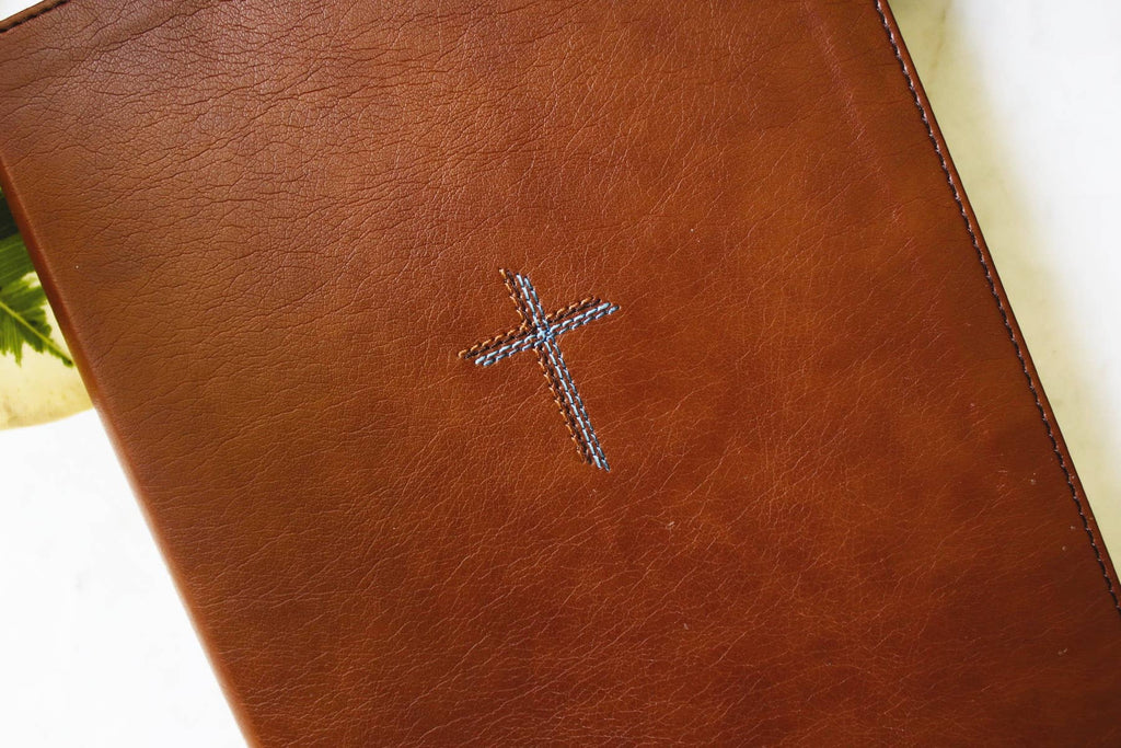 NIV Quest Study Bible, Large Print, Leathersoft Brown