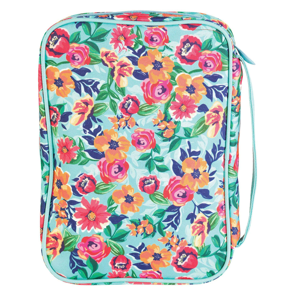 Bible Cover Floral I Can Do Large Print