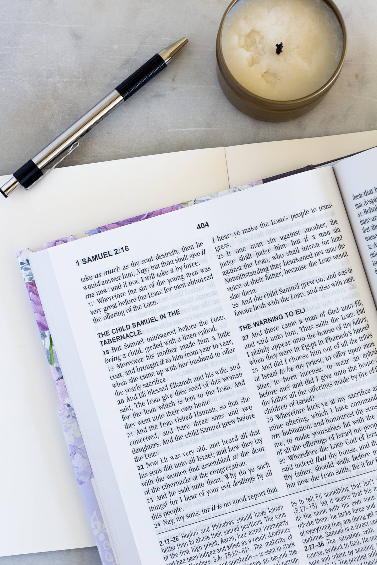 KJV Study Bible, Large Print [Hummingbird Lilacs]