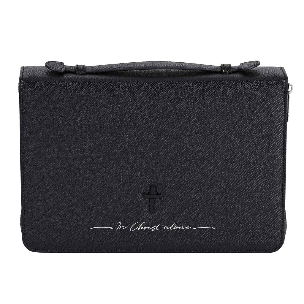 White Dove -Bible Cover In Christ Alone Black XXL