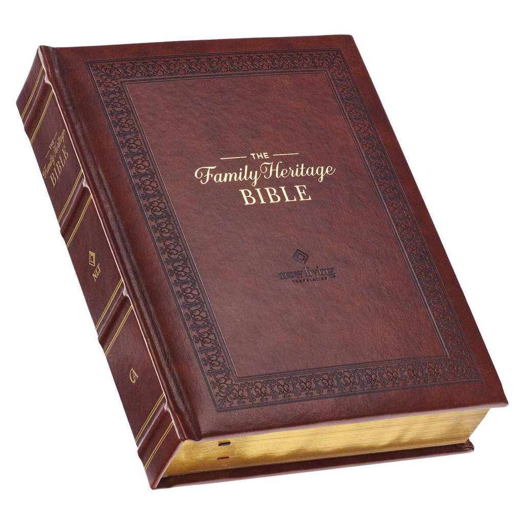 NLT, The Family Heritage Bible Hardcover, Brown