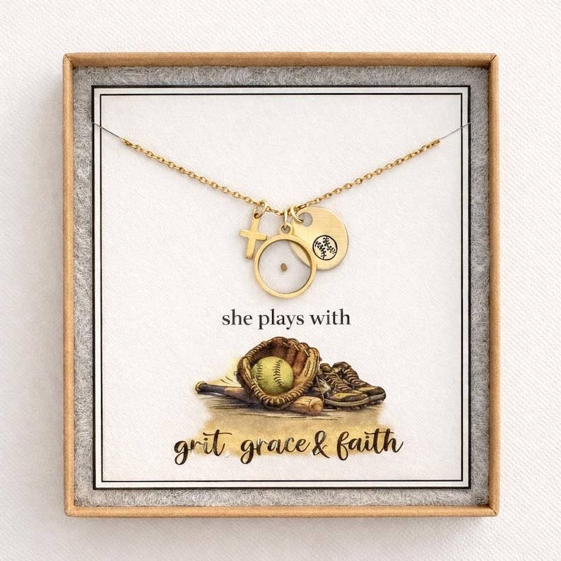 Mustard Seed Necklace - Softball