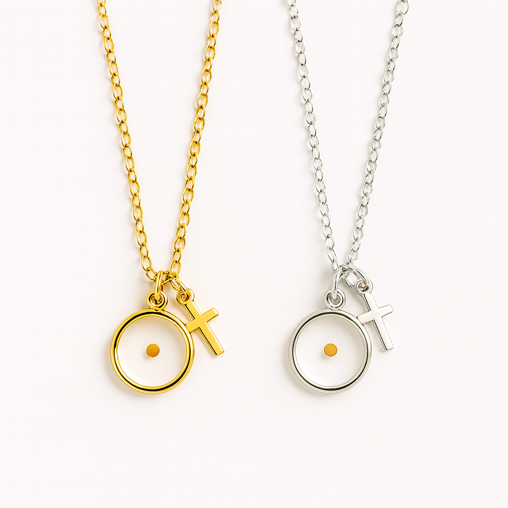 Mustard Seed Necklace • Faith Necklace with Scripture Card: Yellow Gold / Necklace & Card Only