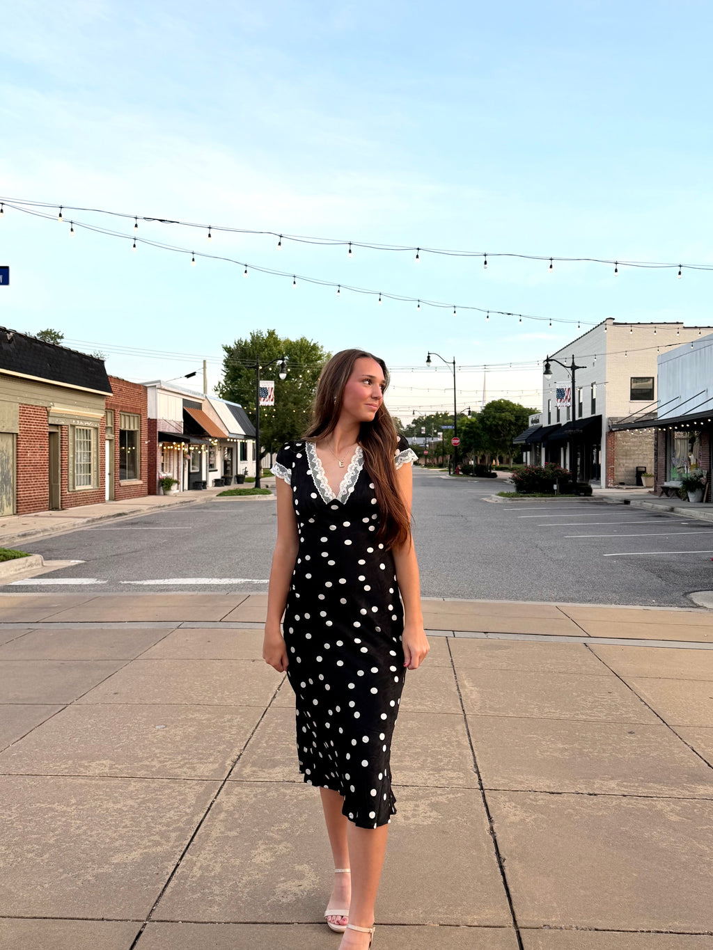 Timeless Polka Dot Midi Dress