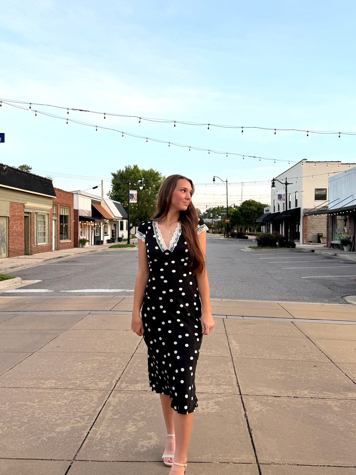 Timeless Polka Dot Midi Dress