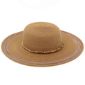 Beaded Band Summer Straw Sun Hat