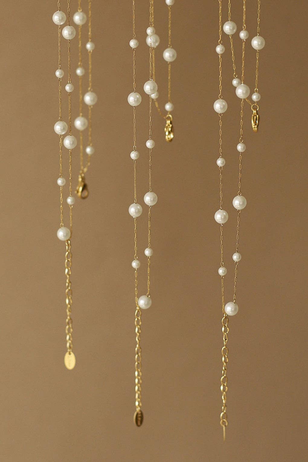 18K Gold Plated Waterproof Stainless Steel Chain Necklace - 7536