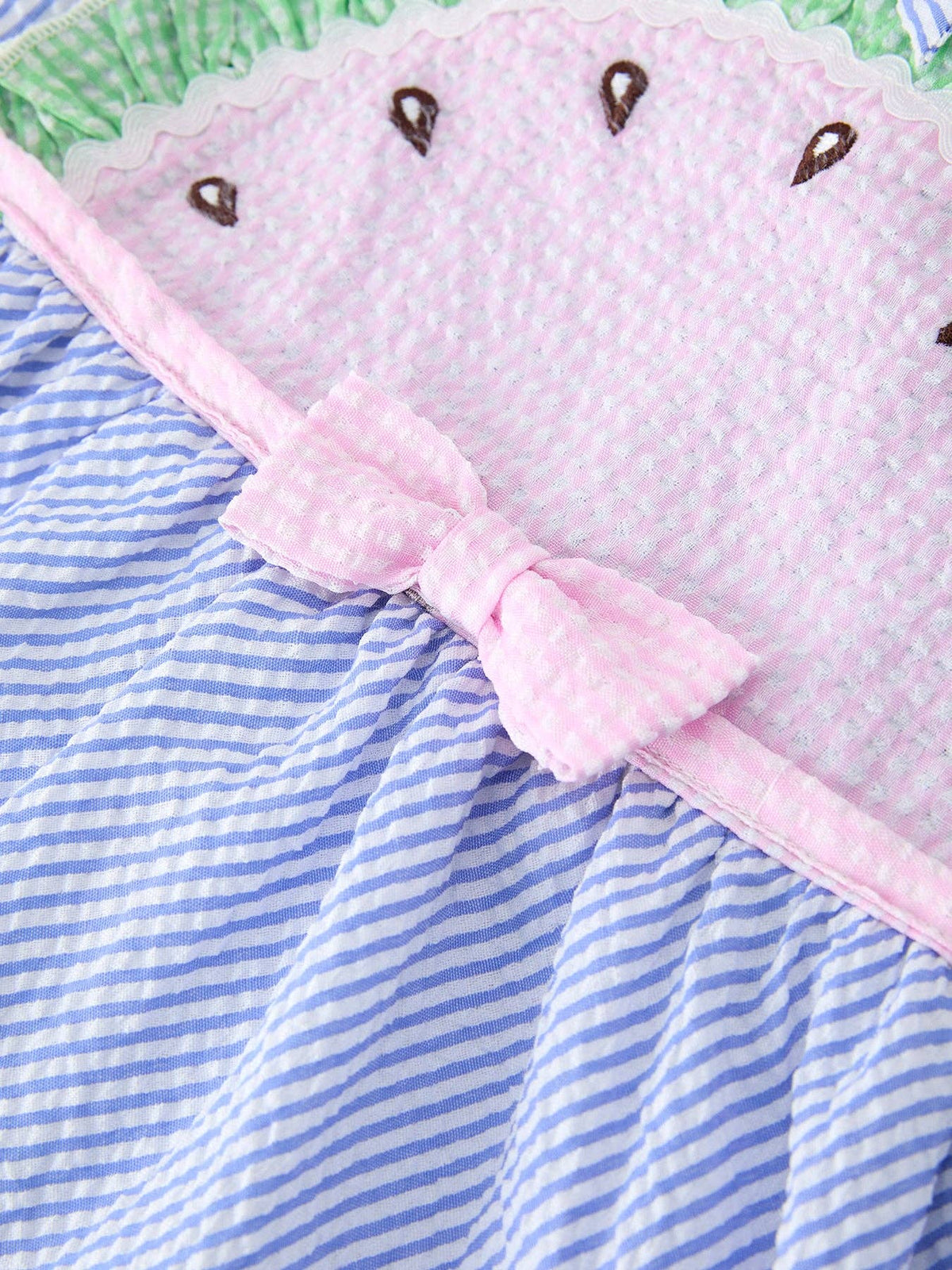 Watermelon Striped Girls Dress