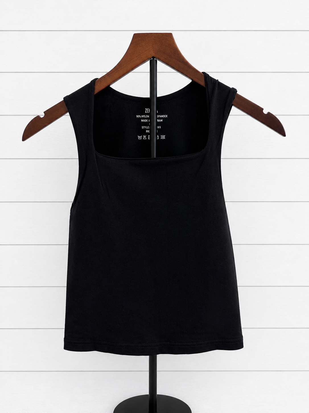 Seamless Double Layered Square Neck Tank Top
