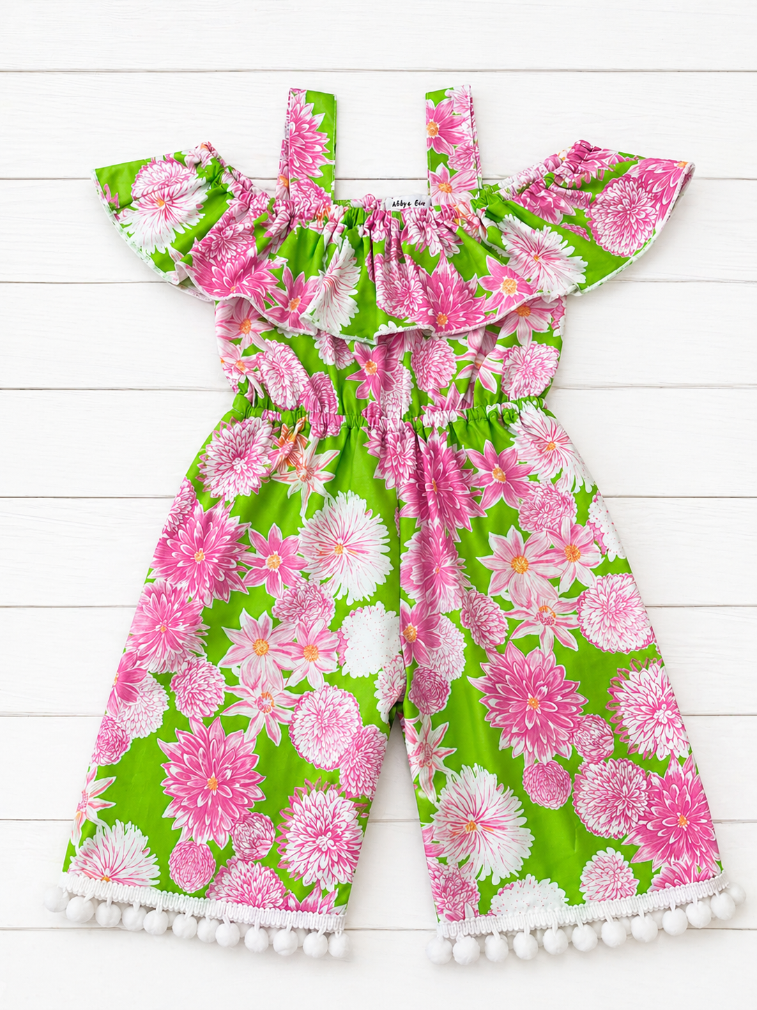 Pink Floral Ruffle Jumpsuit