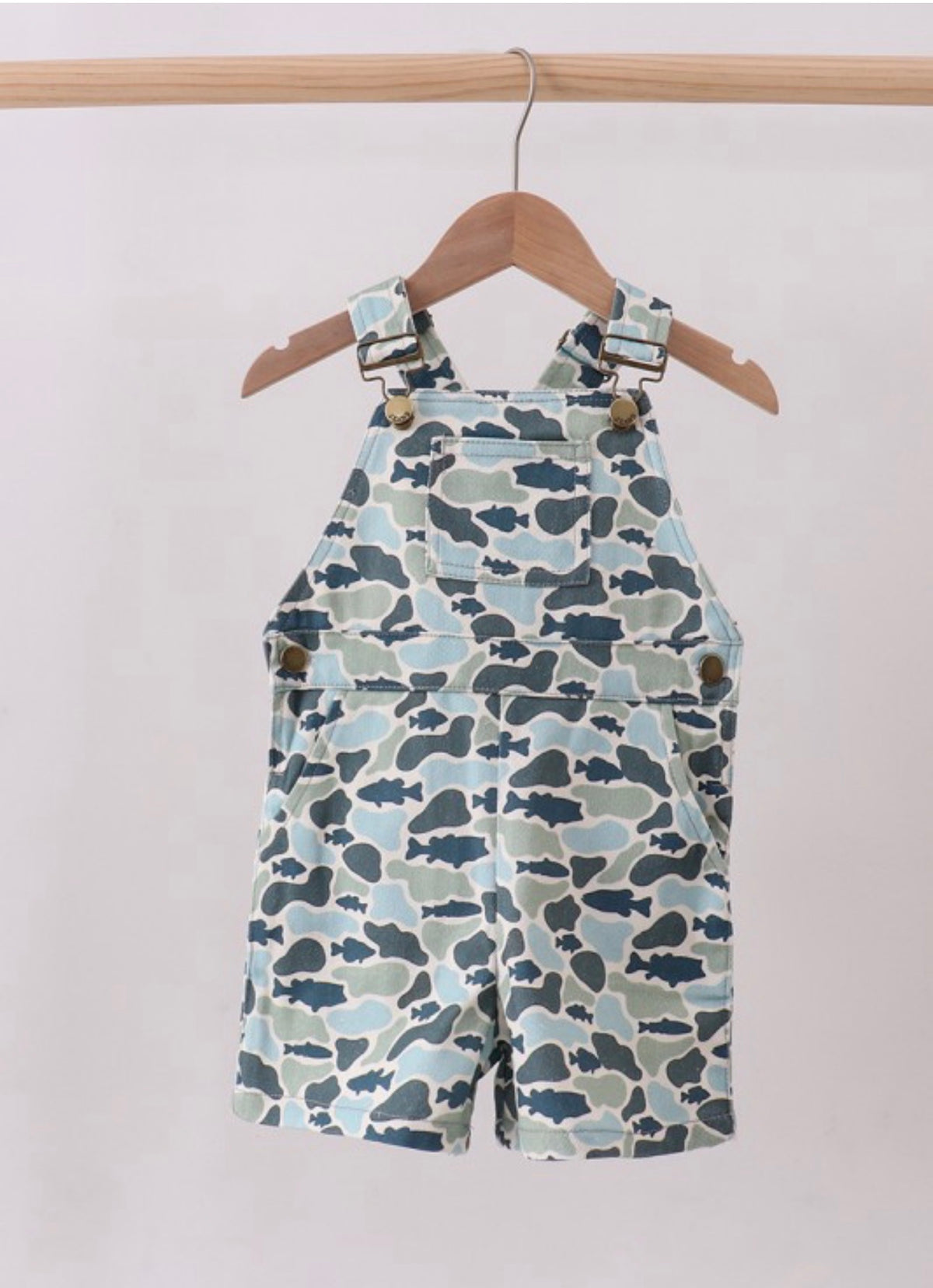 Camouflage Denim Overalls