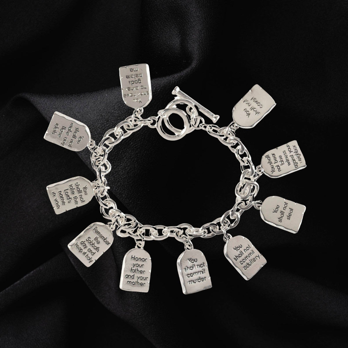 Bracelet 10 Commandments Oval Links