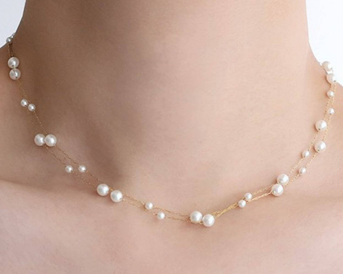 18K Gold Plated Waterproof Stainless Steel Chain Necklace - 7536