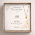 Delicate Tiny Cross Necklace | Fruit of the Spirit Gift