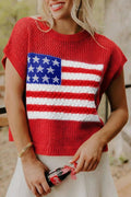 America Cut off Sweater
