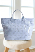 Blue Eyelet TOTE BAG