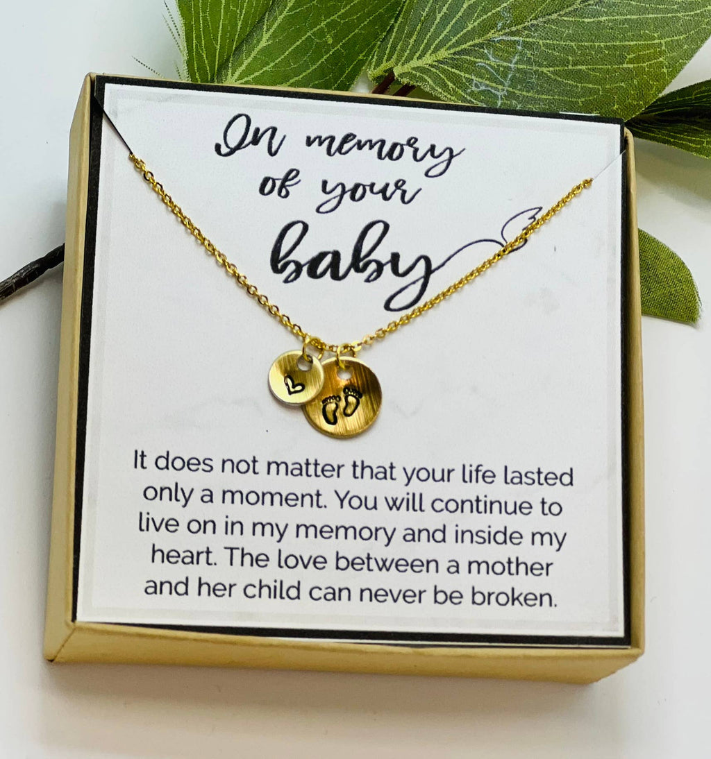 Angel Baby Necklace, Miscarriage Gift, Sympathy Gift for Her