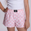 LM-KSH-1008-Light Pink Polka Dot KIDS SHORTS
