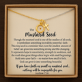 Mustard Seed Faith Necklace  Christian Encouragement Jewelry