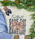 Football Game Day Bow (Gildan T-Shirt)