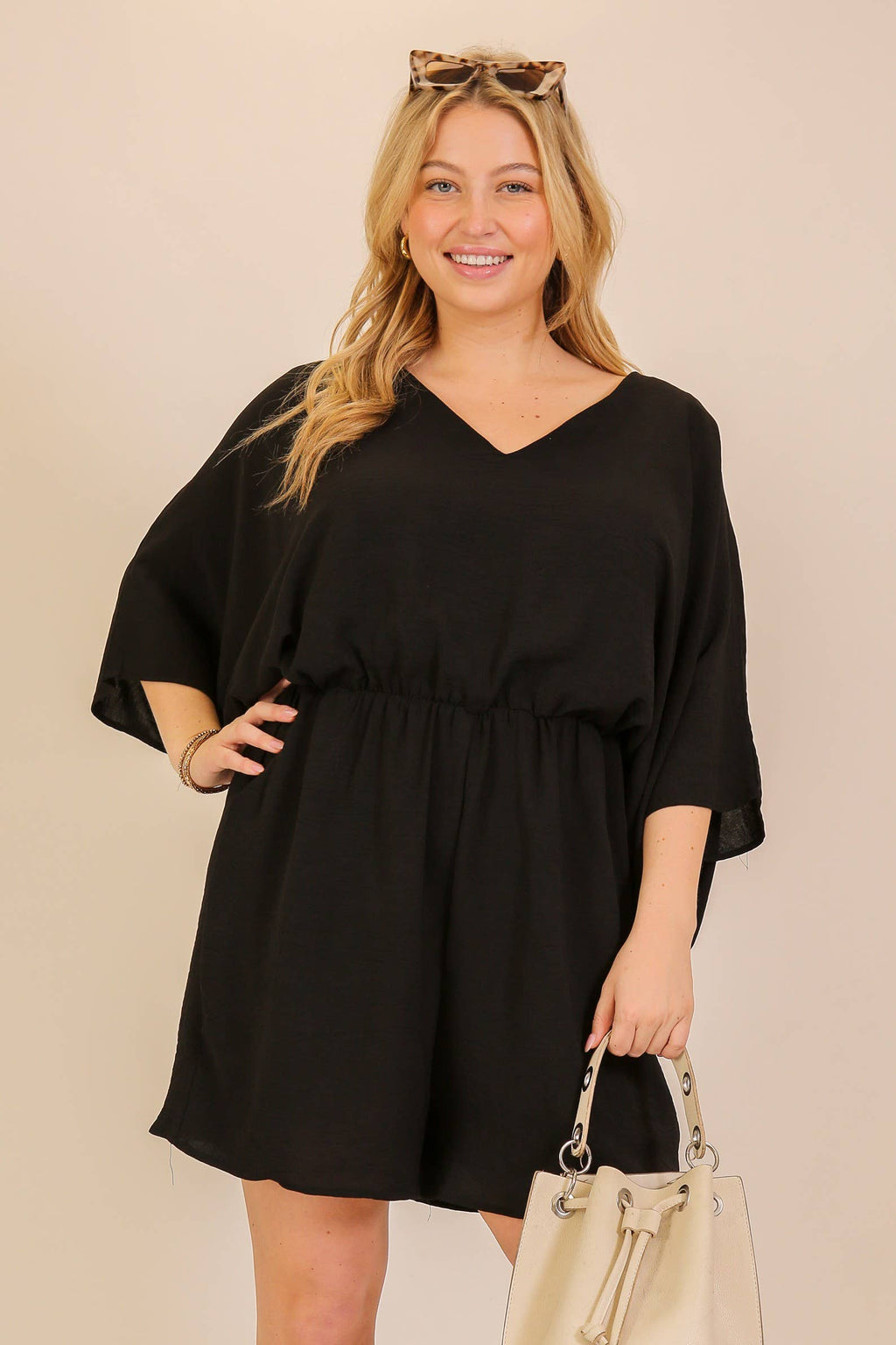 Airflow Dolman Sleeve Romper (Plus Size)