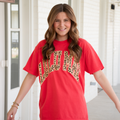 LM-LP-1000 Leopard Adult Paprika Comfort Colors Tee