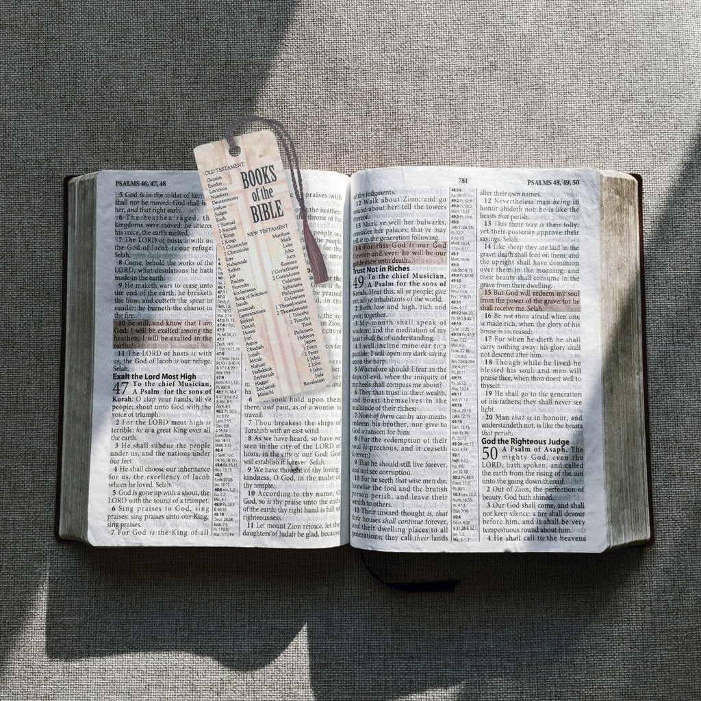 Books Of The Bible Tassel Bookmark