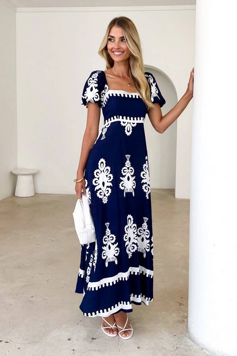 CWDMD5898_SUMMER HOLIDAY PRINT BEACH DRESS
