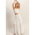 Tiered Skirt: WHITE / S-M-L(2-2-2)